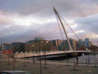 Samuel Beckett bridge within Dublin