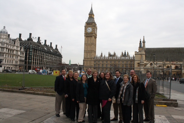 Some of the LEAD Fellows in front of Big Ben