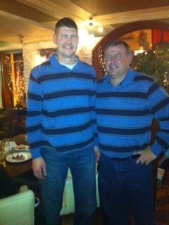 Scott N. and Dave H. not only packed the same shirt, but they wore it on the same day