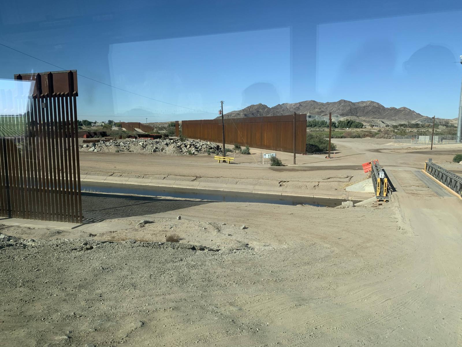 corner section of boarder wall