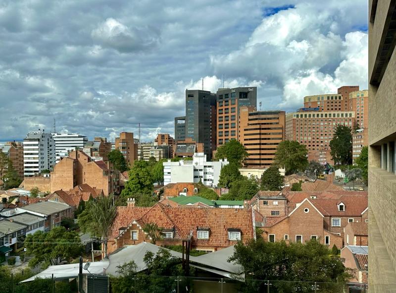 View of Bogota from Lead class 40's hotel.