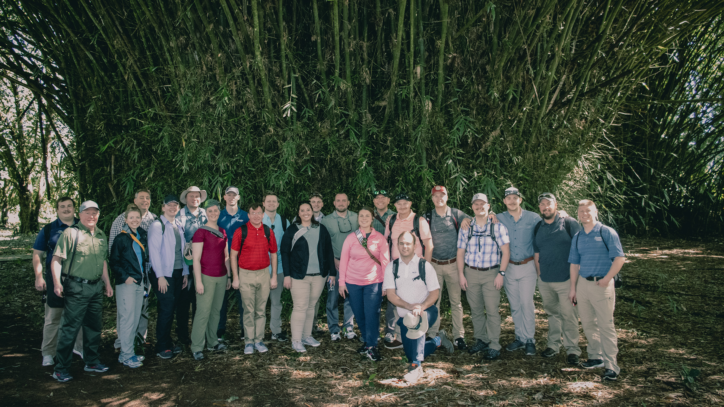 Nebraska LEAD 40 Fellows pose as a group while in Costa Rica.