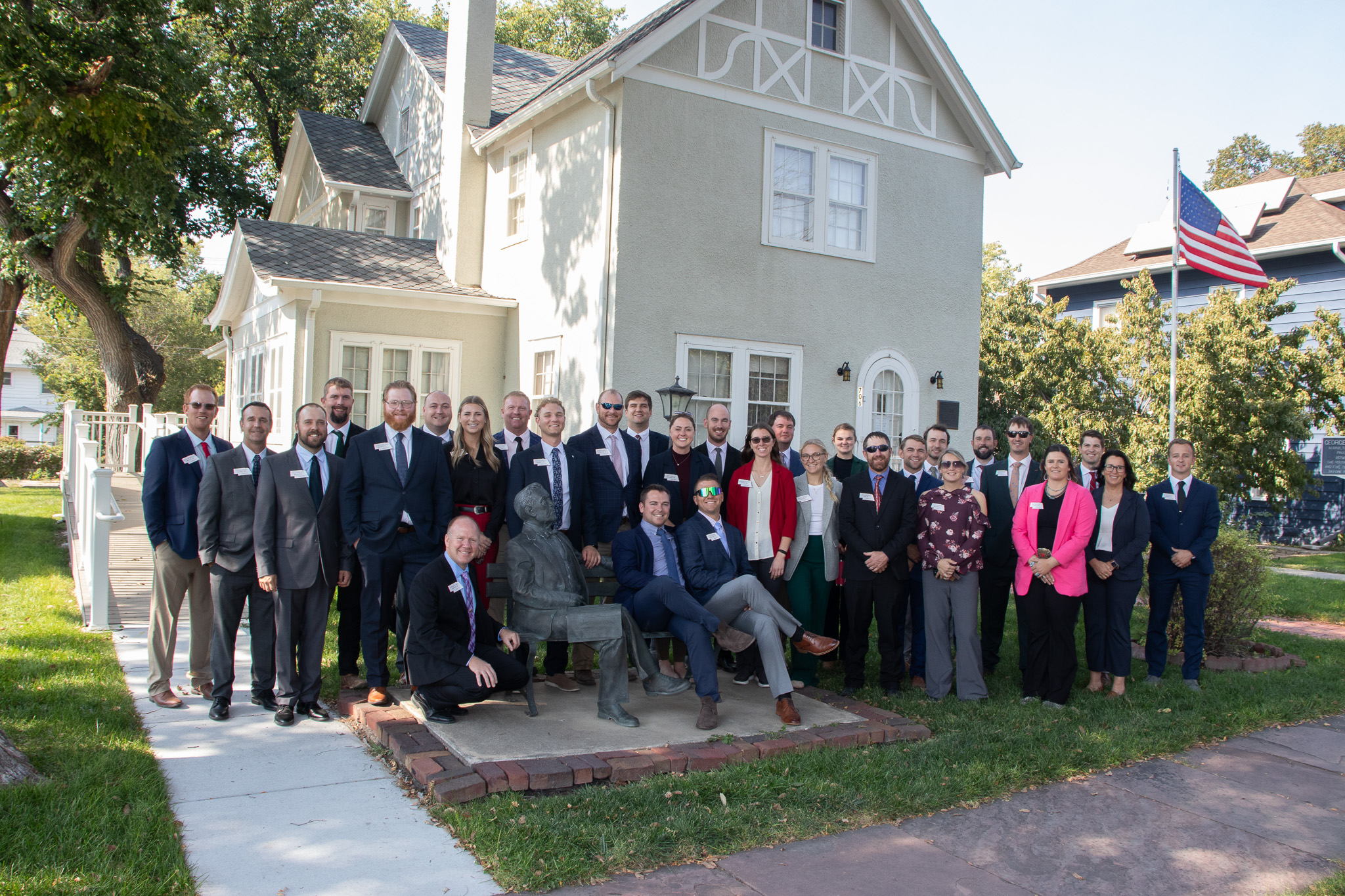 Nebraska LEAD Class 43 in front of the George Norris house in McCook, Nebraska.