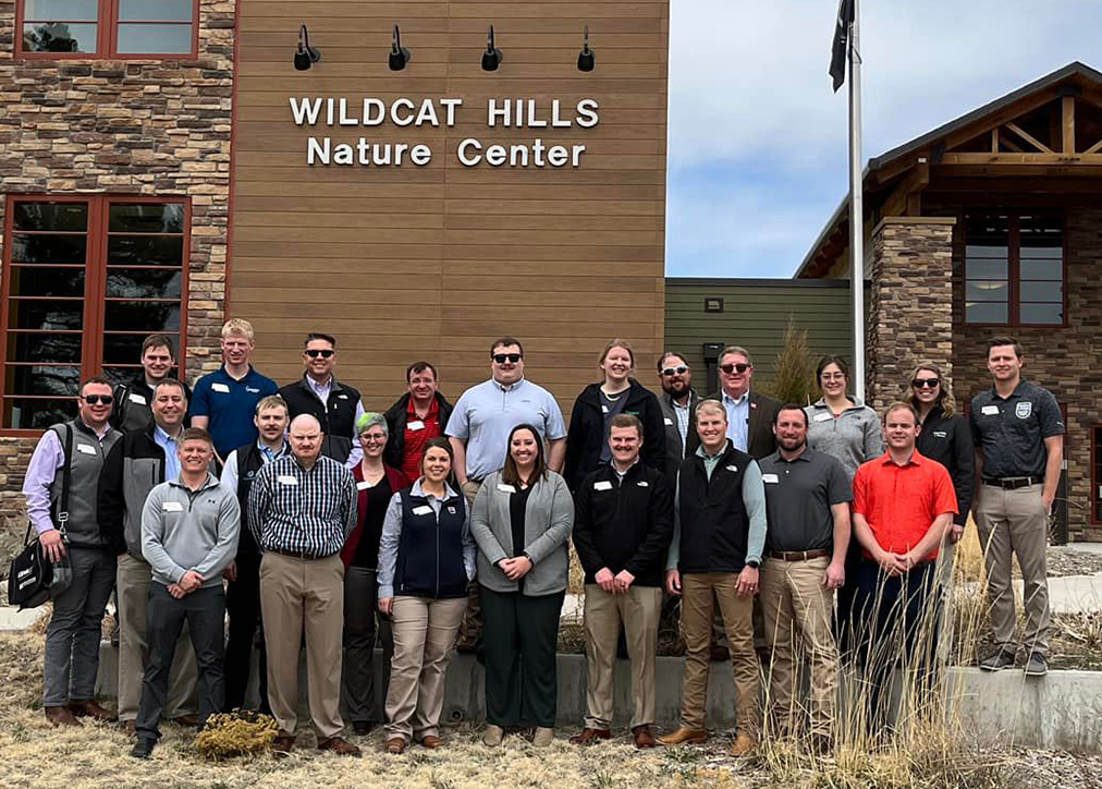 Nebraska LEAD 40 Fellows pose for a group photo at the Wildcat Hills Nature Center.