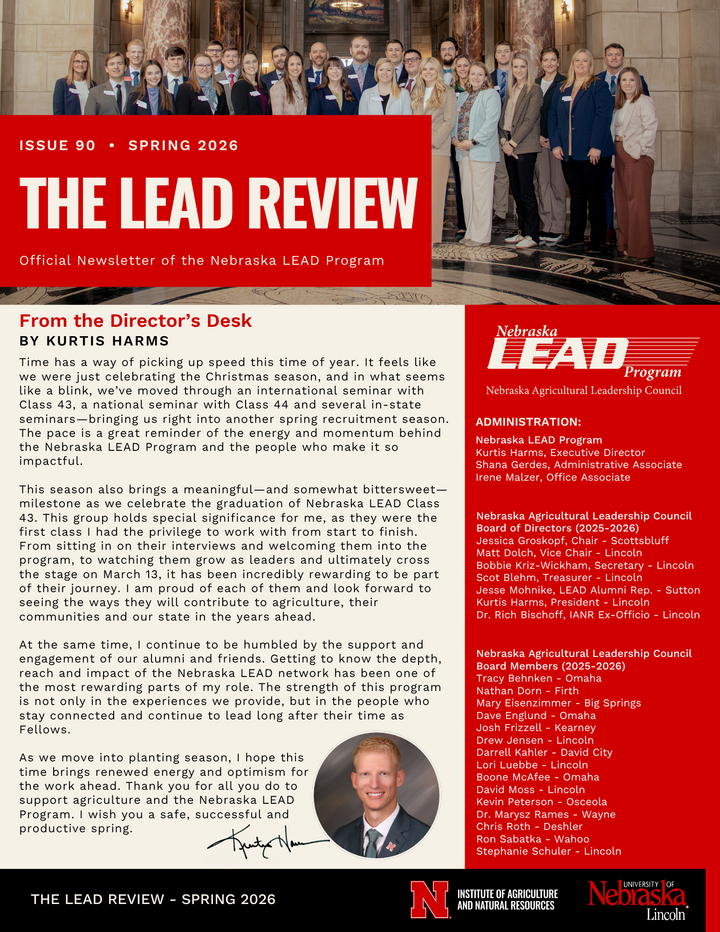 Spring 2026 Newsletter Cover