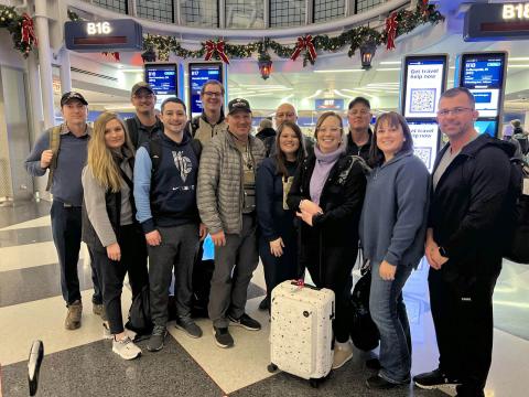 Western Group is set to take off from Denver straight to Frankfurt, Germany, where they will meet up with the other half of the class. 