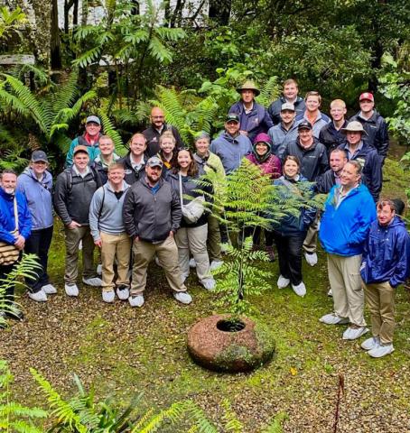 LEAD 40 poses for a group shot in the cloud forest.