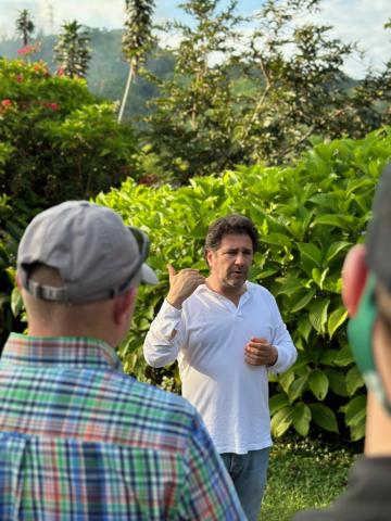 Juan Pablo, owner of Hacienda Valencia, shares his passion, knowledge, and vision for the coffee industry in an immersive farm tour