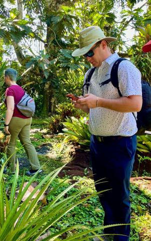 LEAD Fellows enjoy time to explore the botanical gardens of CATIE under supervision