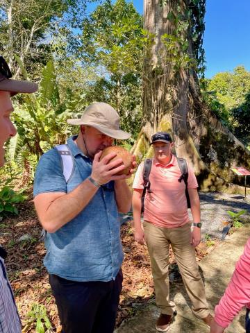 LEAD Fellows enjoy time to explore the botanical gardens of CATIE under supervision