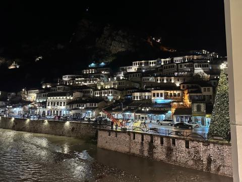 Photo of Berat, Albania, during the evening walking tour.